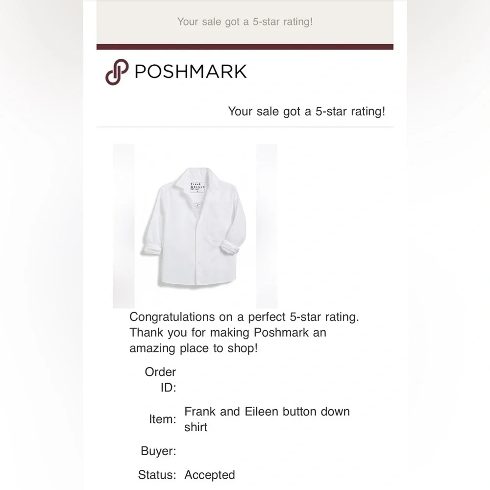 NWT Frank & Eileen Medium button down shirt office siren - Picture 7 of 10